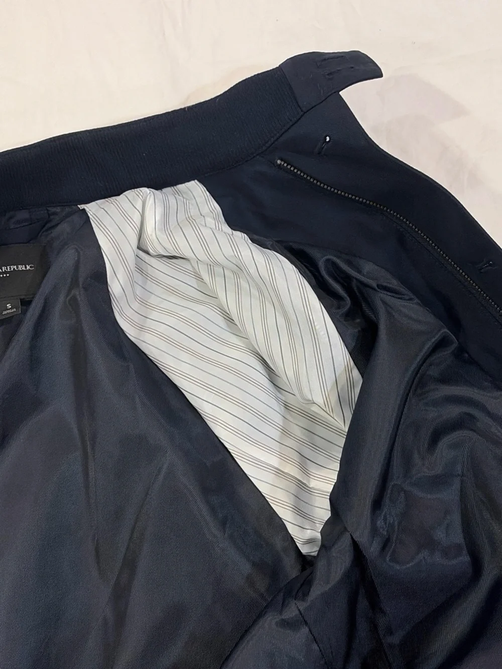 Banana Republic Navy Men's Bomber Jacket